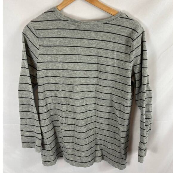 J Jill Striped V Neck Sweater Size Large - Picture 6 of 7